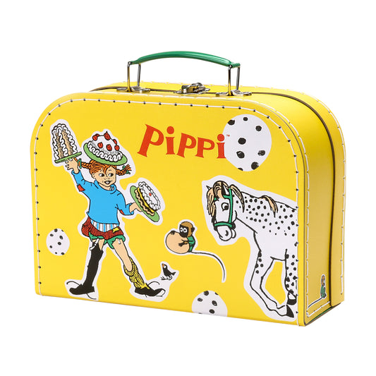 Pippi - Kindertasche Pappkoffer in gelb - 25 cm