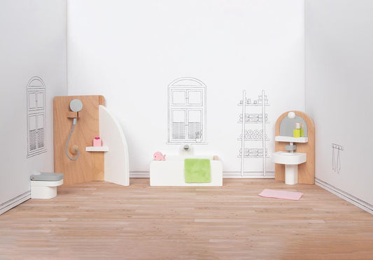 goki Puppenhausmöbel - Badezimmer Style