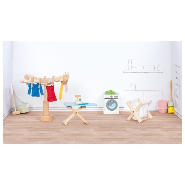 goki Puppenhauszubehör - Accessoires Waschküche