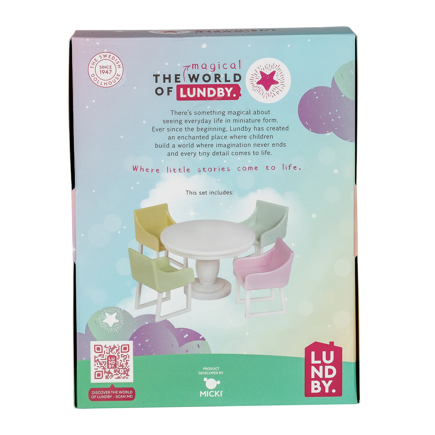 Lundby Basic Esszimmer-Set