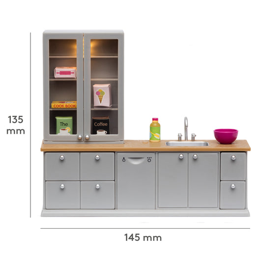 Lundby Spüle und Spülmaschine