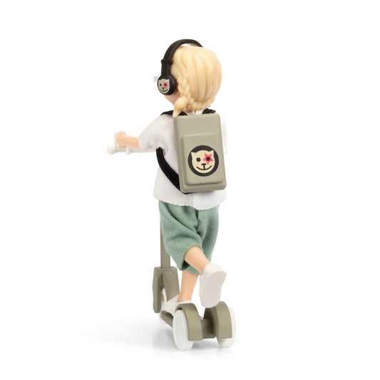 Lundby Puppenhauspuppe mit Roller