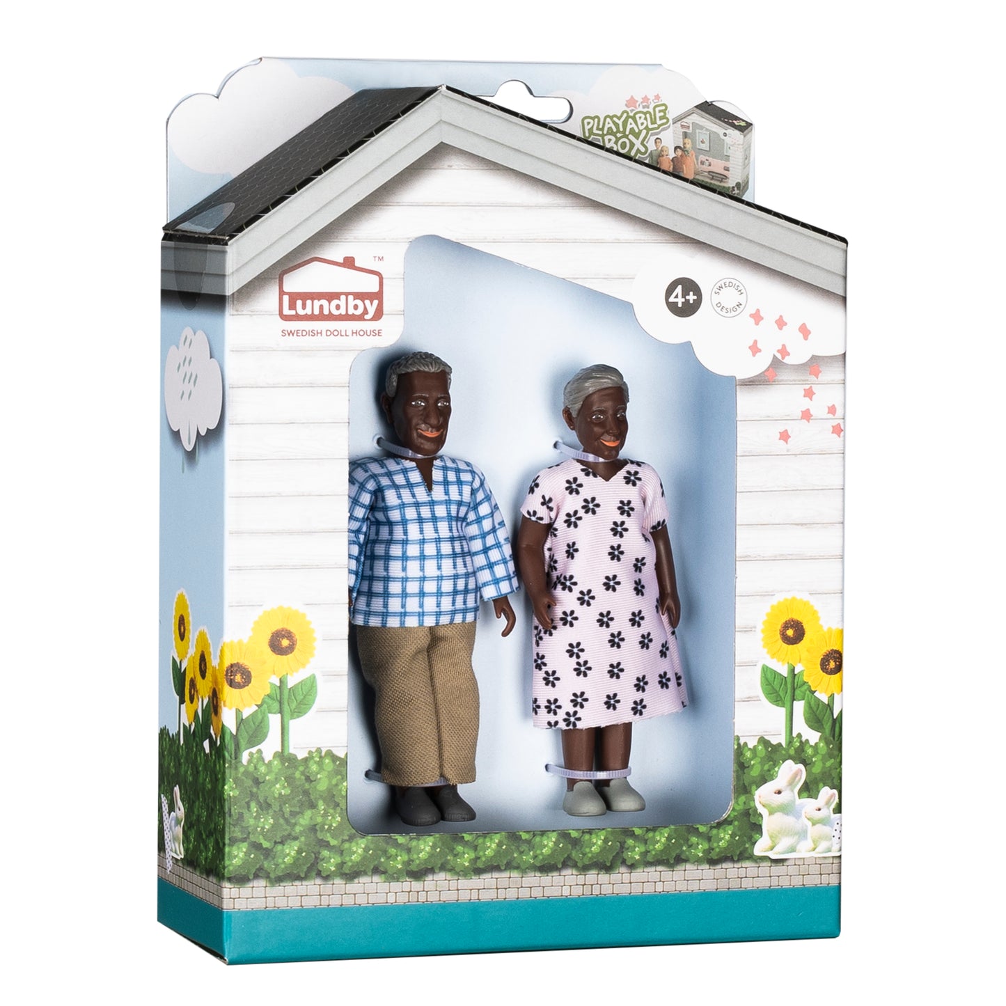 Lundby Puppenhauspuppen Großeltern Familie Billie