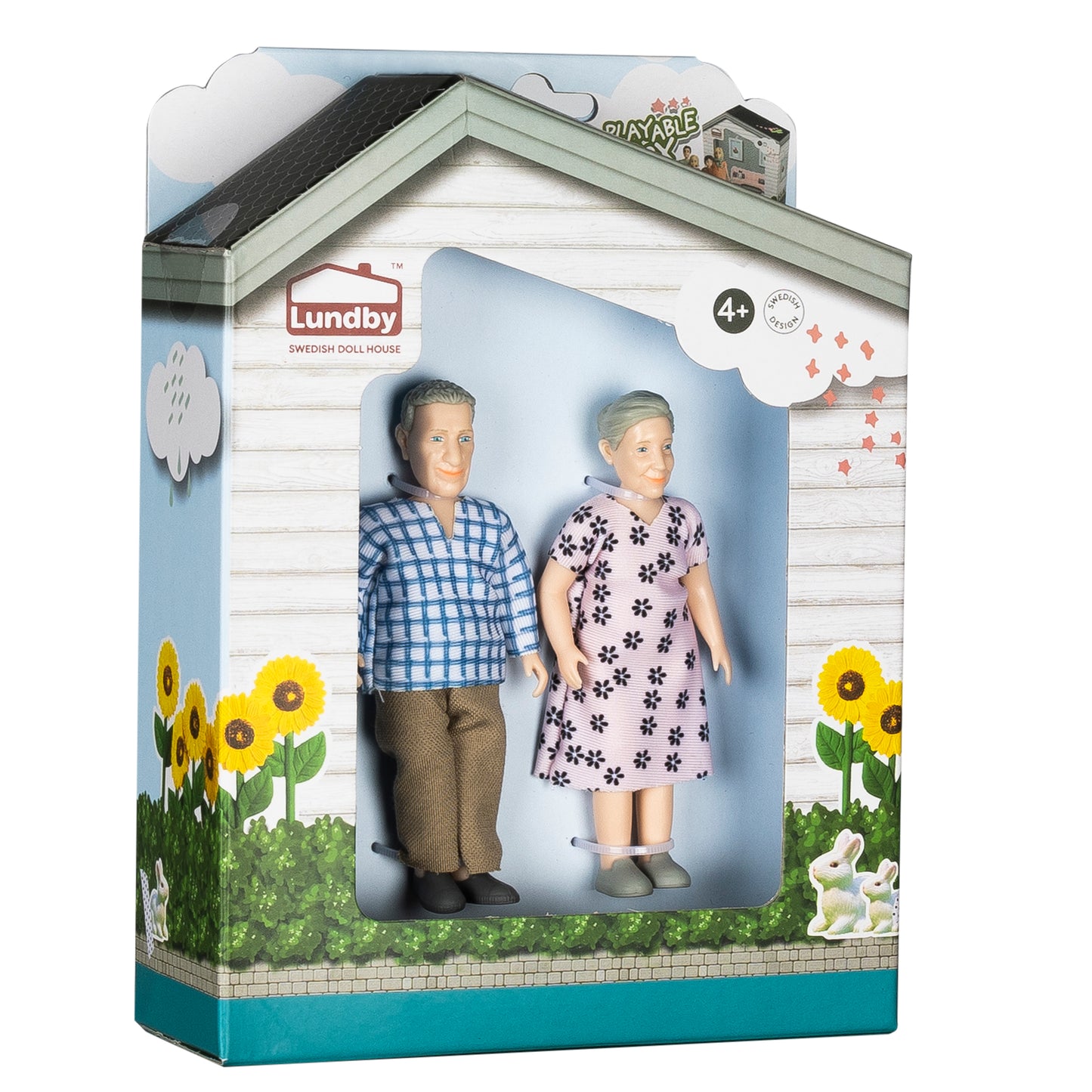 Lundby Puppenhauspuppen Großeltern Familie Charlie