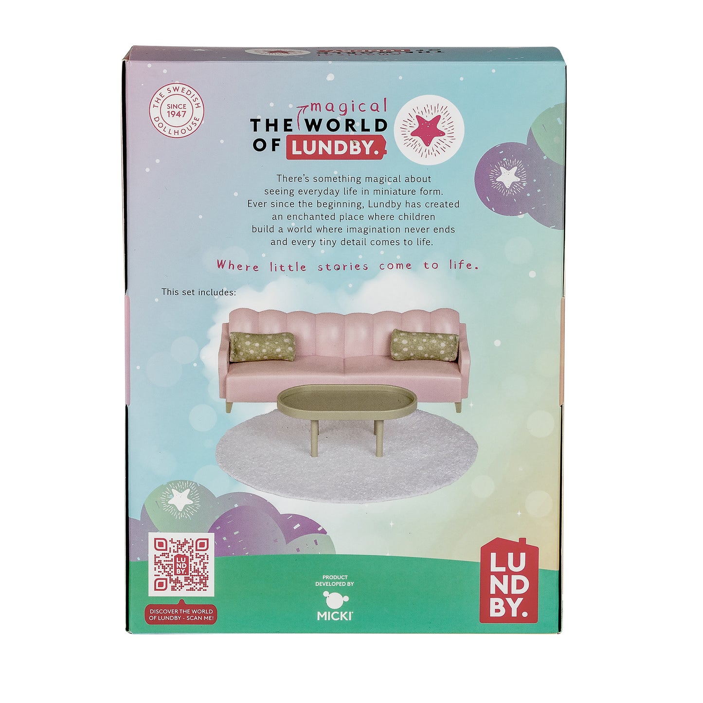 Lundby Basic Wohnzimmer-Set