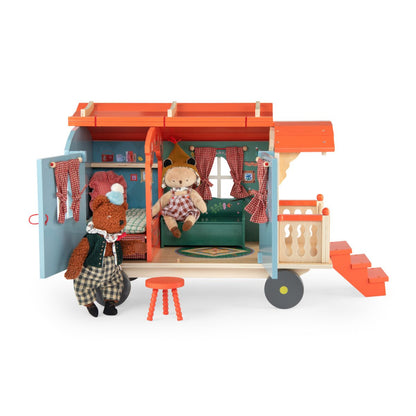 Moulin Roty Minouchkas Wohnwagen aus Holz