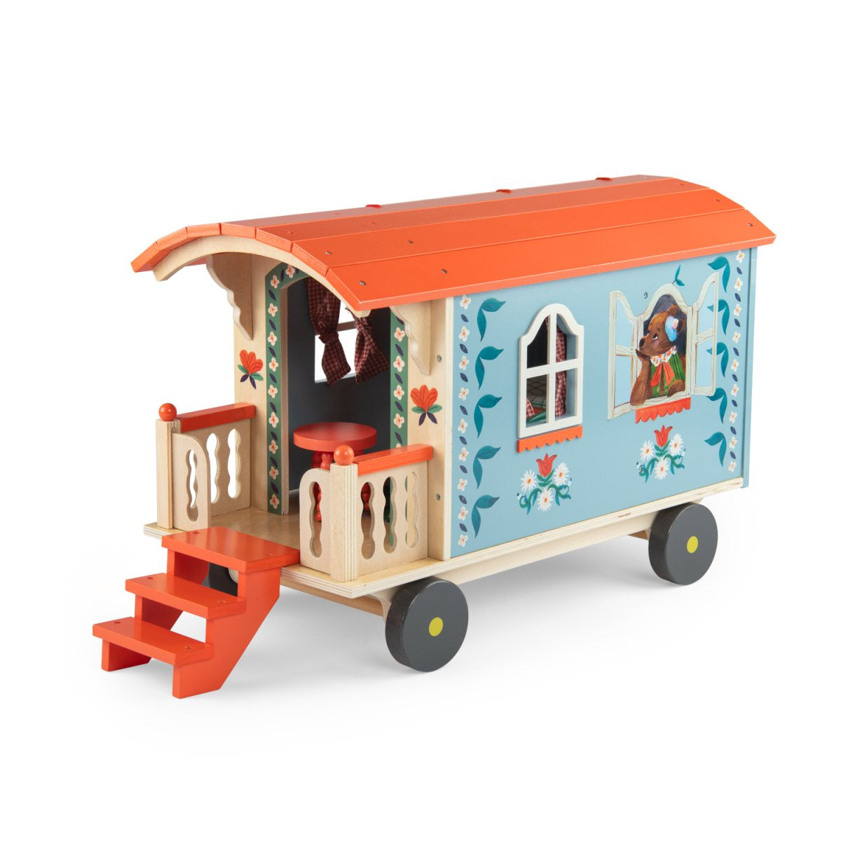 Moulin Roty Minouchkas Wohnwagen aus Holz