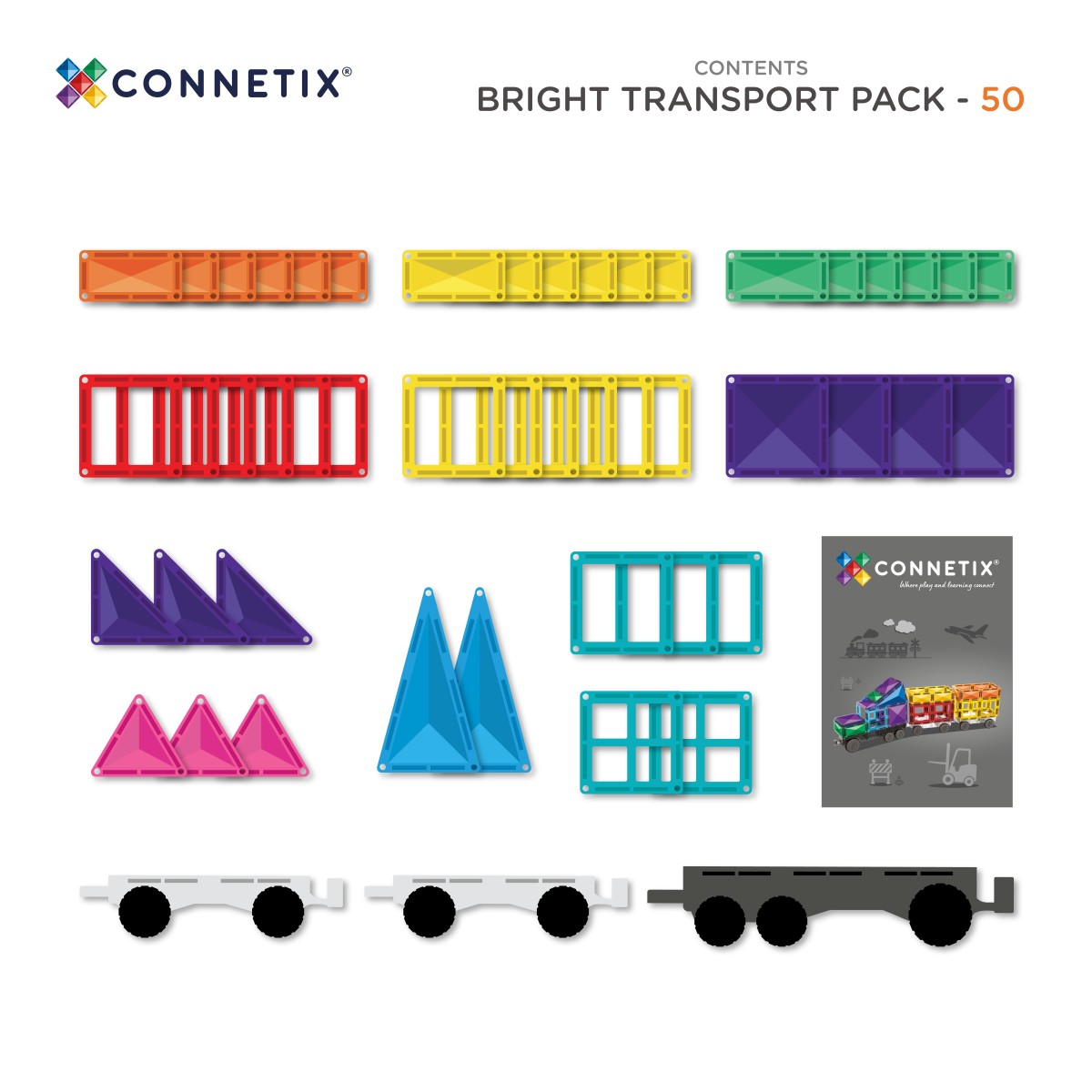 CONNETIX® Bright Transport Pack 50 Teile