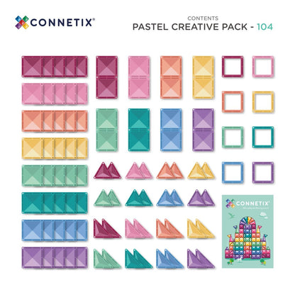 CONNETIX® Pastel Creative Pack 104 Teile