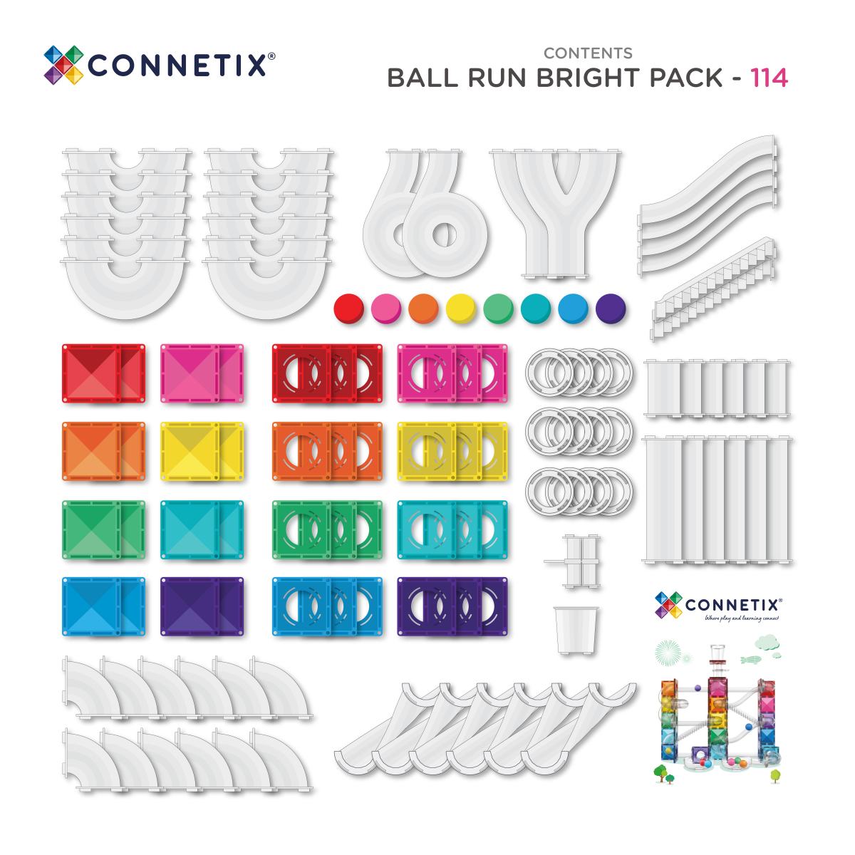 CONNETIX® Magnetbausteine Bright Ball Run Pack 114 Teile