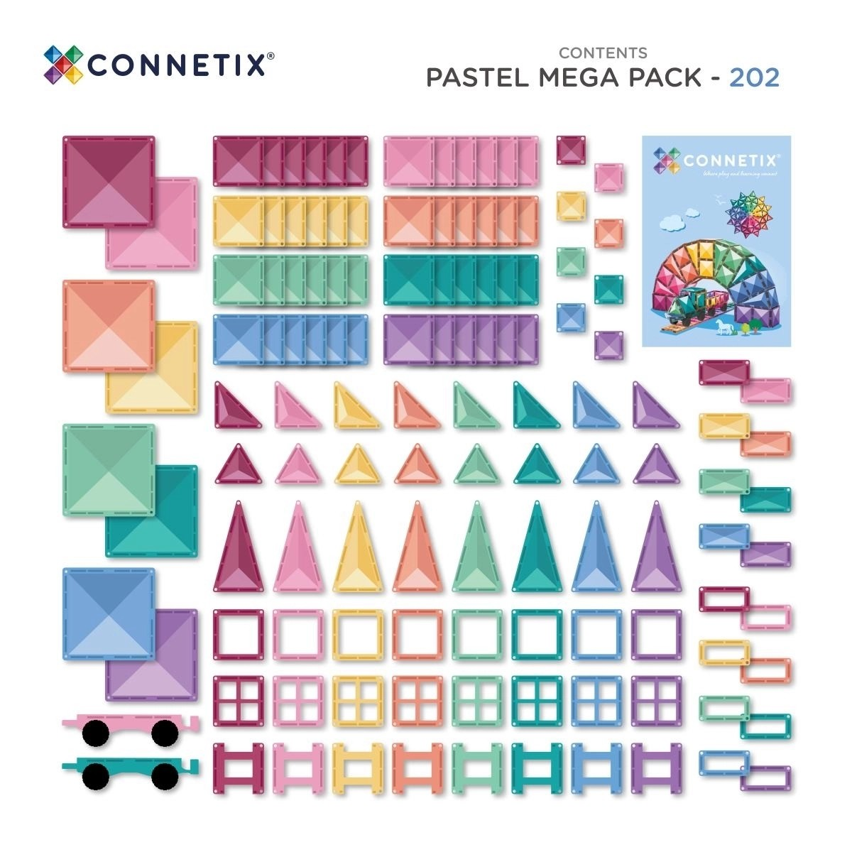 CONNETIX® Pastel Mega Pack 202-teilig -neu (2026)