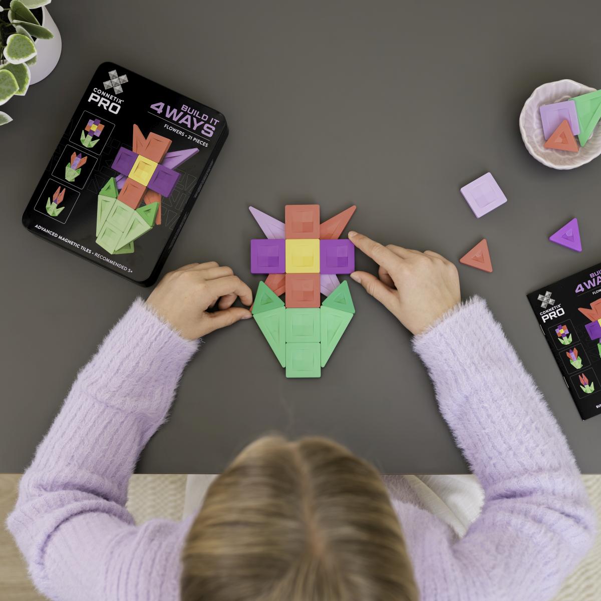 CONNETIX® Pro Build-It Flower Set 21 Teile