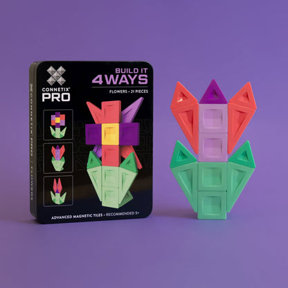 CONNETIX® Pro Build-It Flower Set 21 Teile