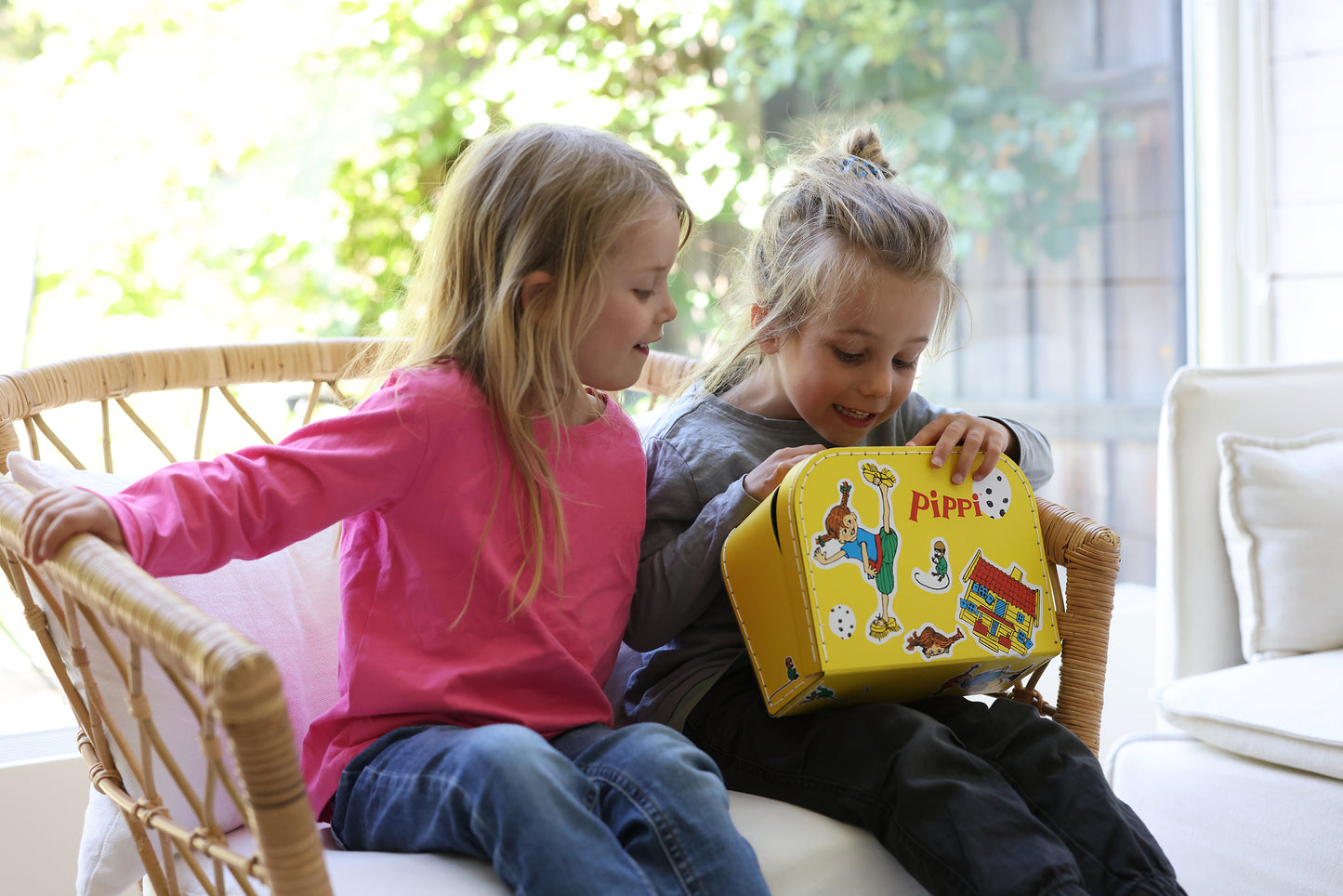 Pippi - Kindertasche Pappkoffer in gelb - 25 cm