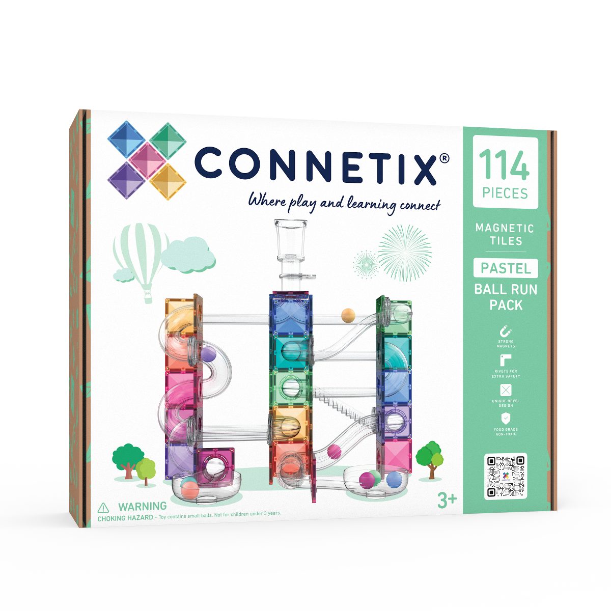 CONNETIX® Pastel Ball Run Pack 114 Teile