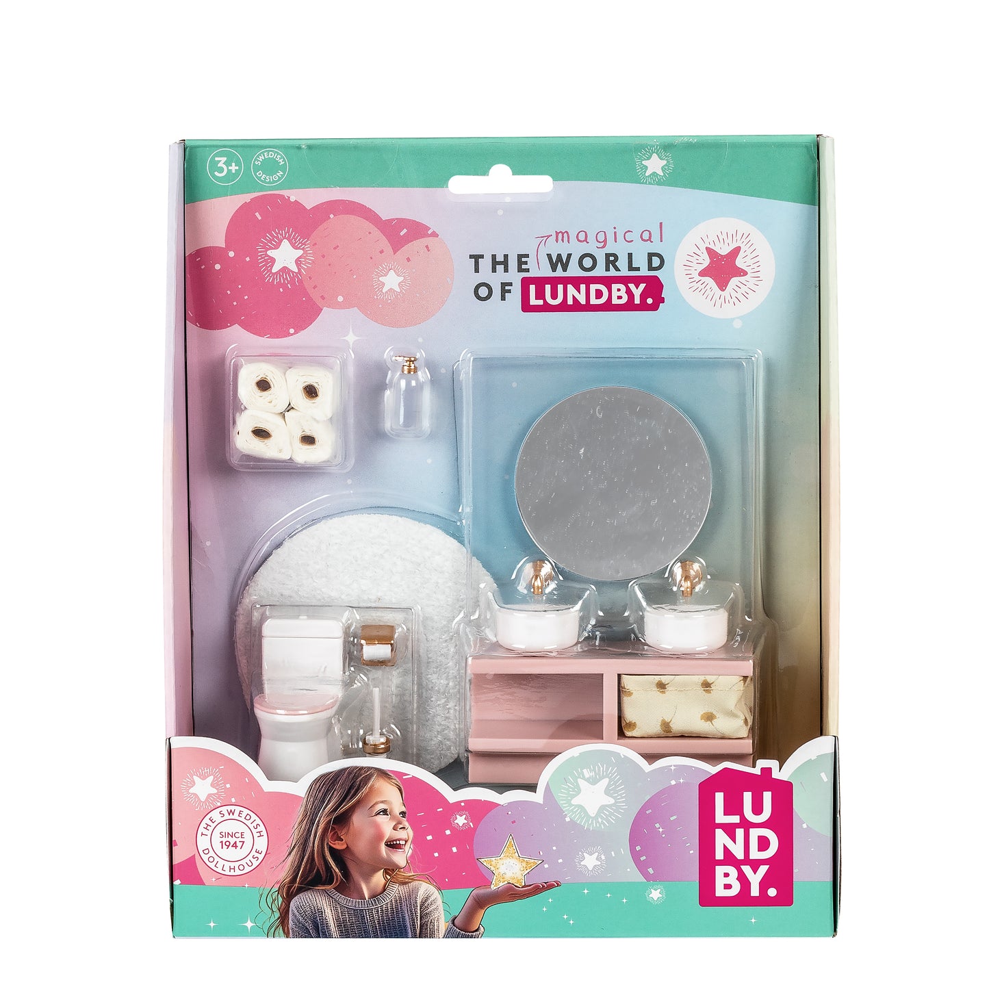 Lundby Waschbecken & Toilette-Set