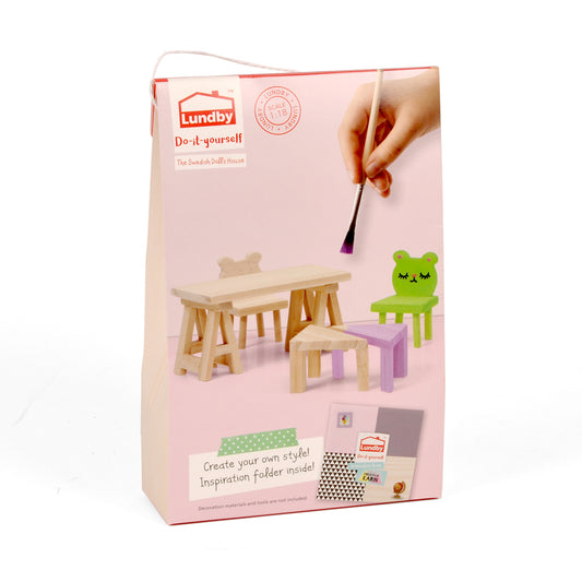 Lundby Do-it-yourself/Bastel-Set Tisch und Stühle