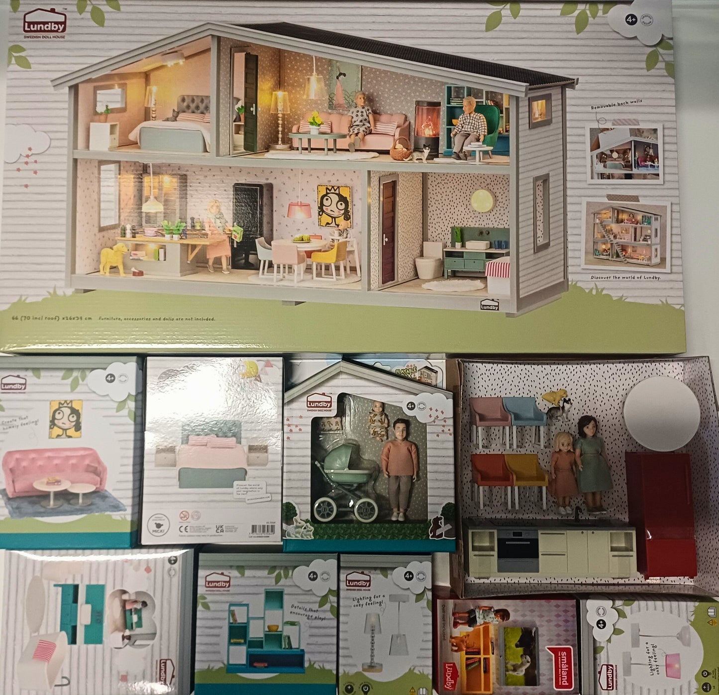 Lundby Traumhaus-Set -das perfekte Puppenhaus Komplettpaket