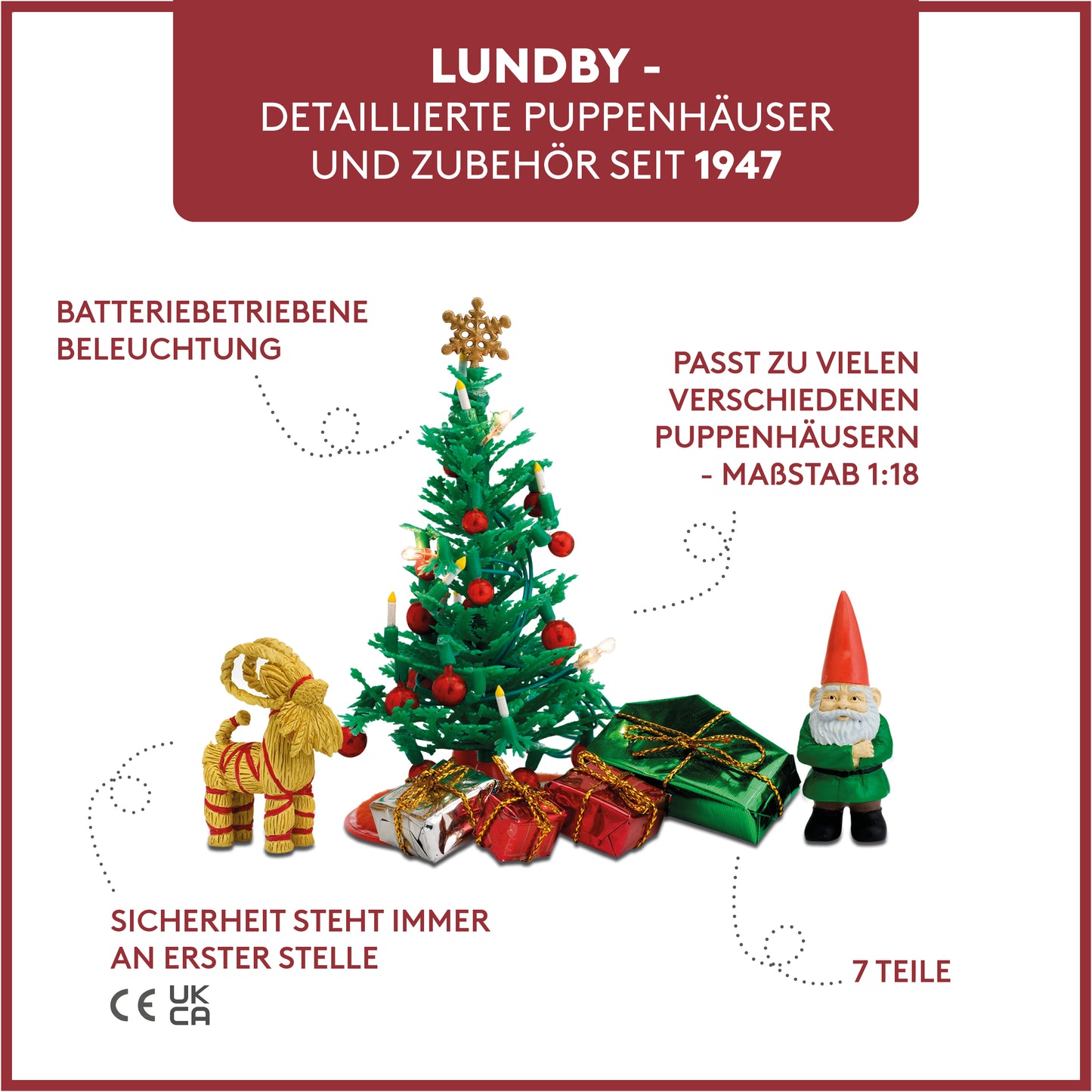 Lundby Weihnachtsbaum-Set