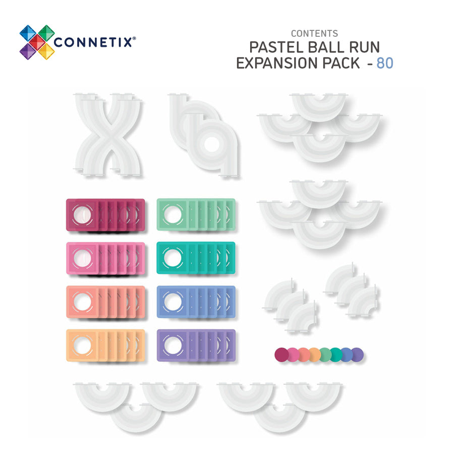 CONNETIX® Pastel Ball Run Expansion Pack 80-teilig