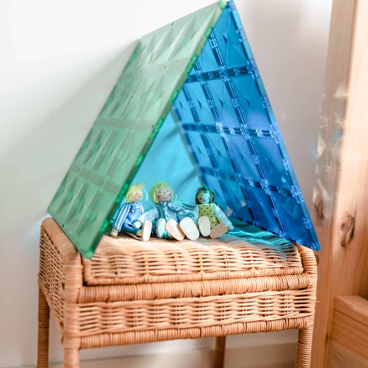 CONNETIX® Rainbow Blue & Green Base Plate 2-teilig