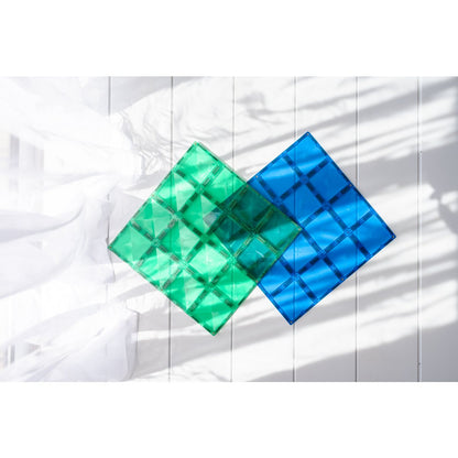 CONNETIX® Rainbow Blue & Green Base Plate 2-teilig