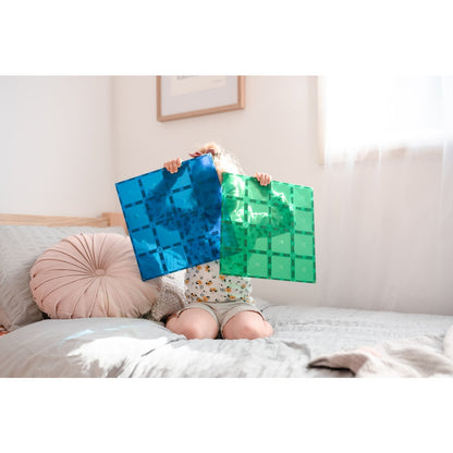 CONNETIX® Rainbow Blue & Green Base Plate 2-teilig