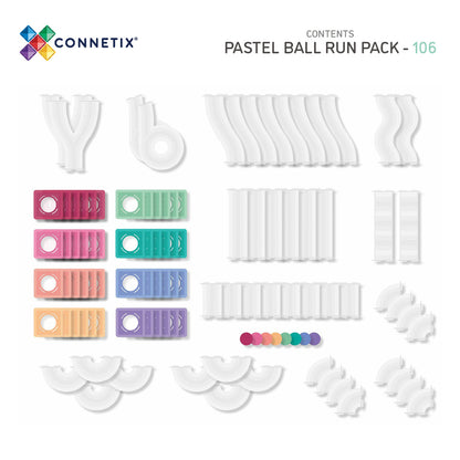 CONNETIX® Pastel Ball Run Pack 106-teilig