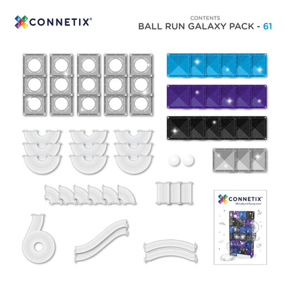 CONNETIX® Magnetbausteine Ball Run Galaxy Pack 61 Teile