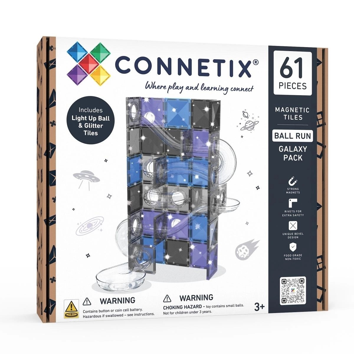 CONNETIX® Magnetbausteine Ball Run Galaxy Pack 61 Teile