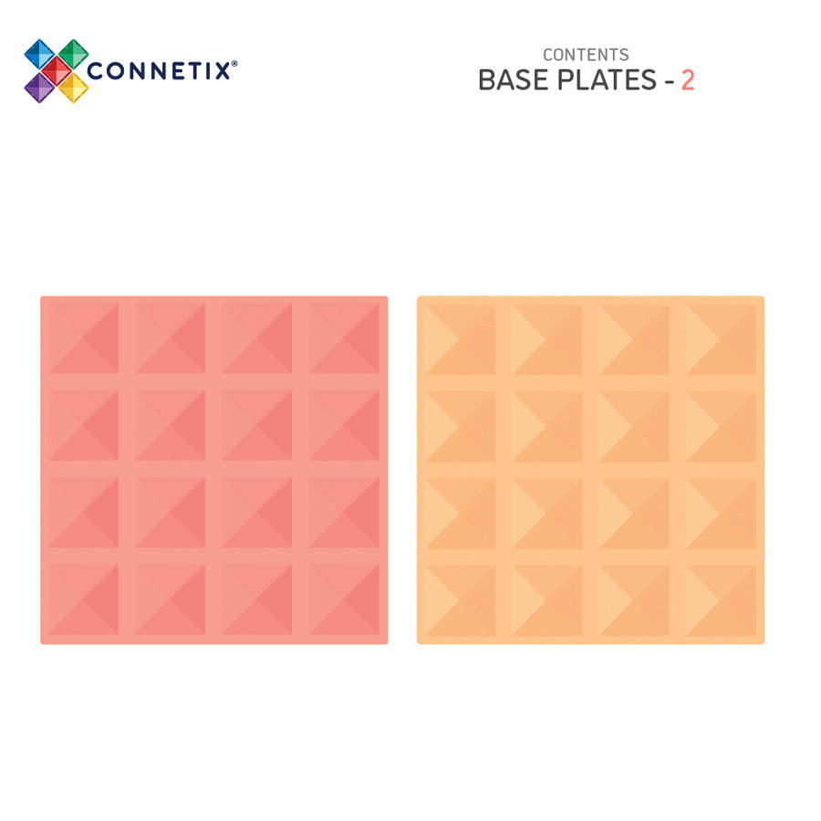 CONNETIX® Lemon & Peach Base Plate 2-teilig