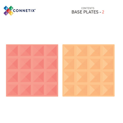 CONNETIX® Lemon & Peach Base Plate 2-teilig
