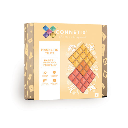 CONNETIX® Lemon & Peach Base Plate 2-teilig