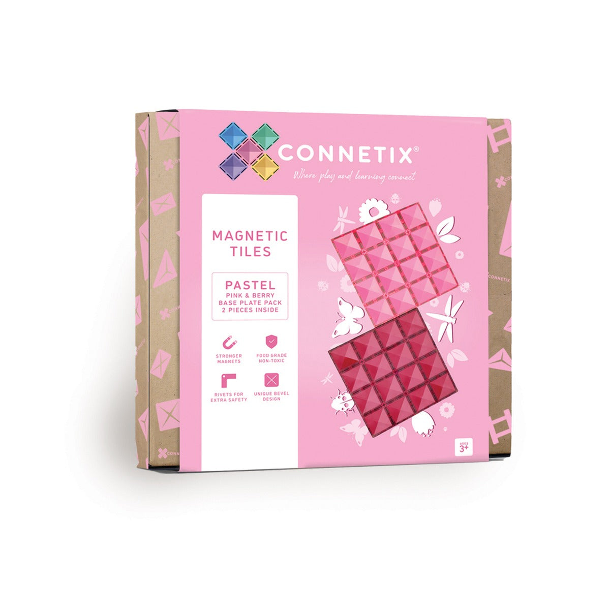 CONNETIX® Pink & Berry Base Plate 2-teilig