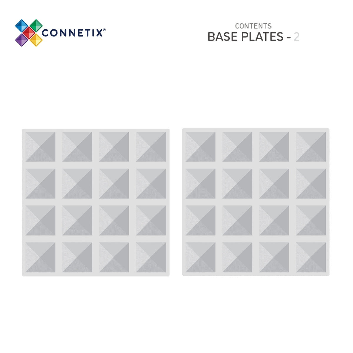CONNETIX® Clear Base Plate 2-teilig