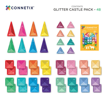 CONNETIX® Glitter Castle Pack 48-teilig