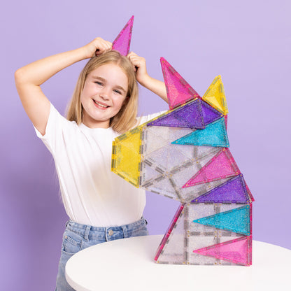 CONNETIX® Glitter Unicorn Pack 56-teilig