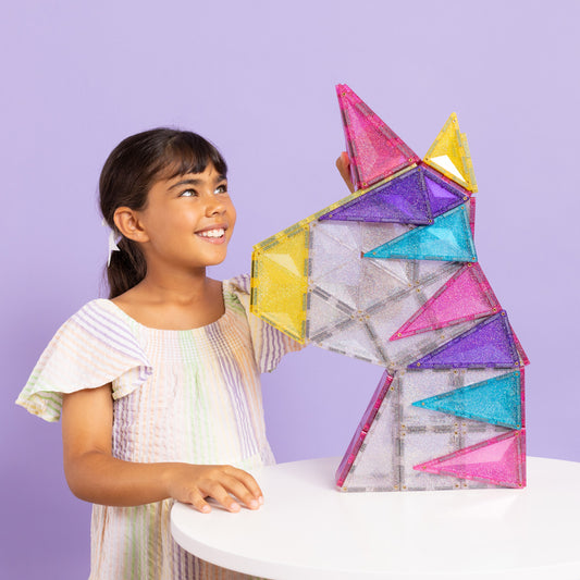 CONNETIX® Glitter Unicorn Pack 56-teilig