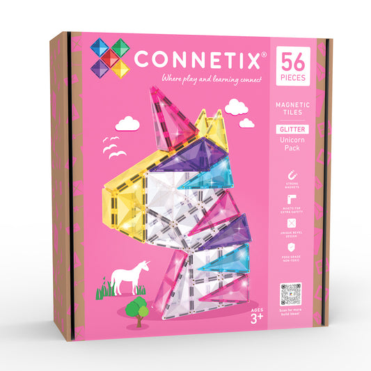 CONNETIX® Glitter Unicorn Pack 56-teilig