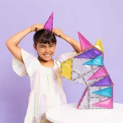 CONNETIX® Glitter Unicorn Pack 56-teilig