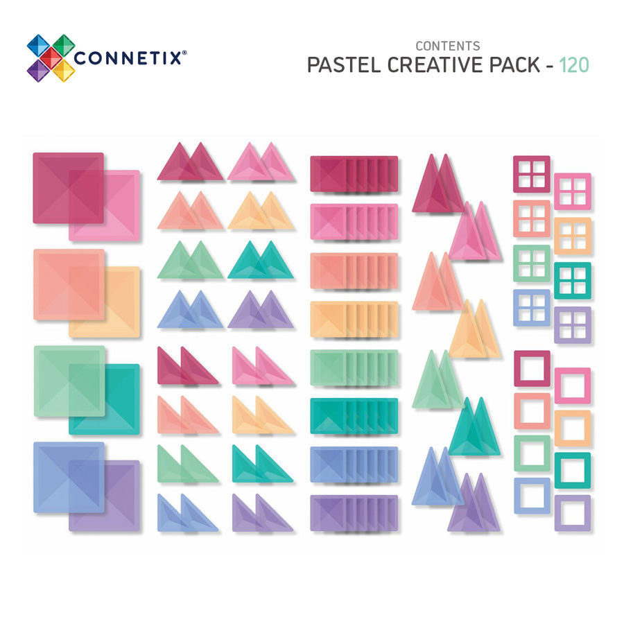 CONNETIX® Pastel Creative Pack 120-teilig