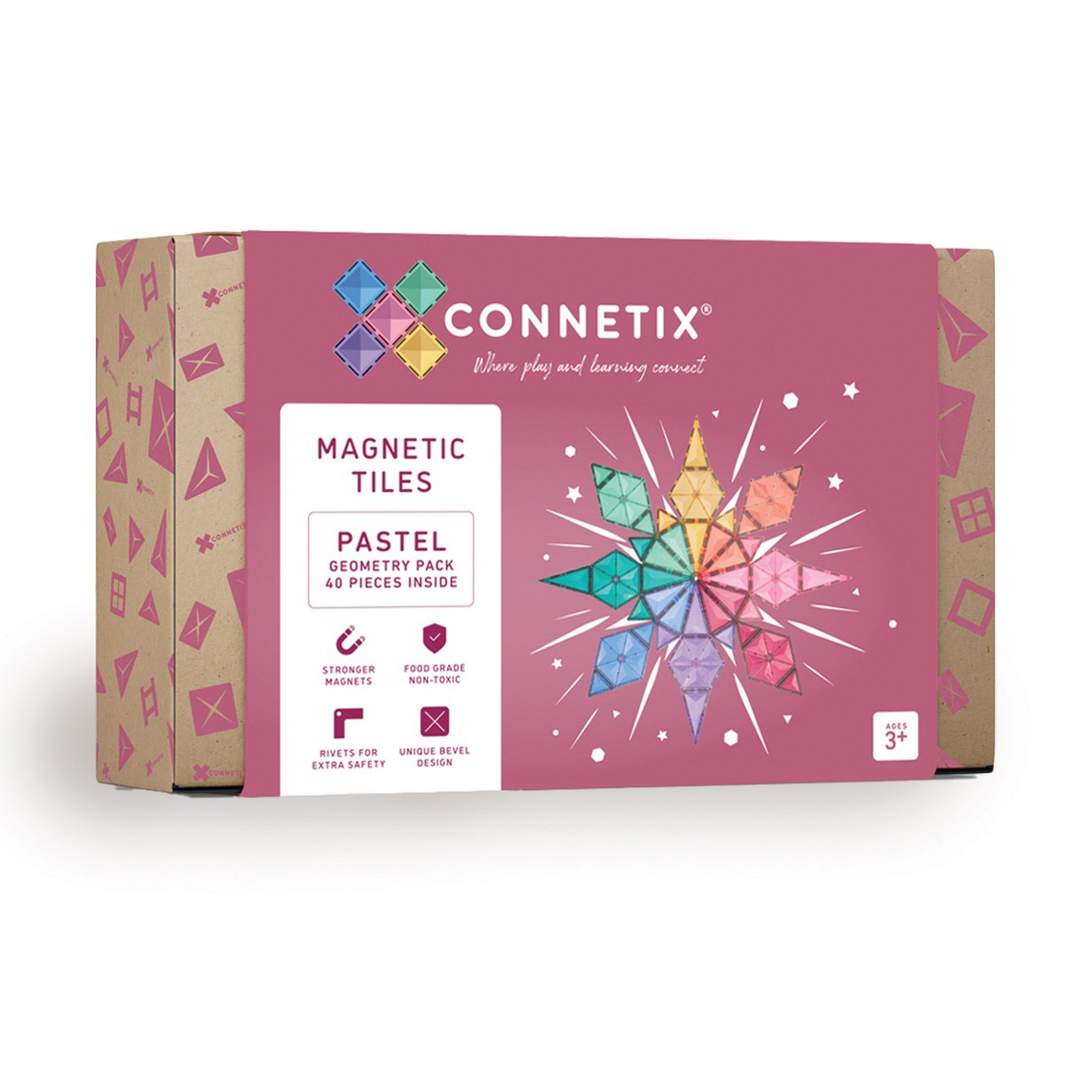 CONNETIX® Pastel Geometry Pack 40-teilig