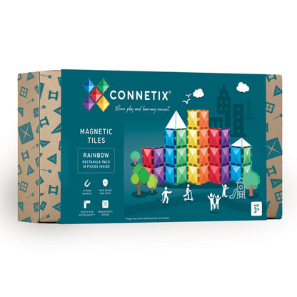 CONNETIX® Rainbow Rectangle Pack 18-teilig