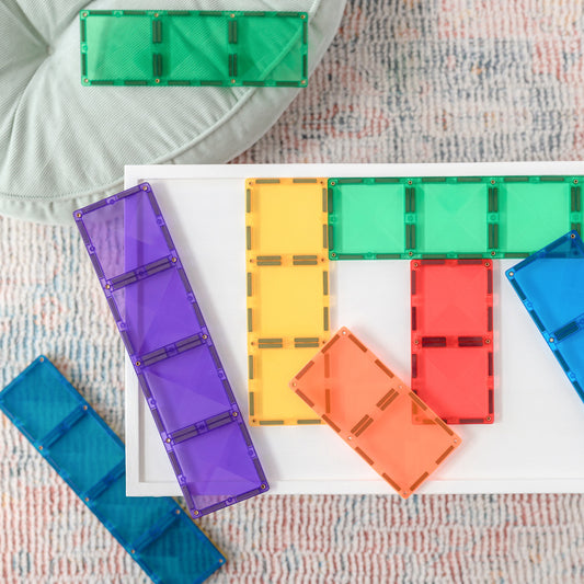CONNETIX® Rainbow Rectangle Pack 18-teilig