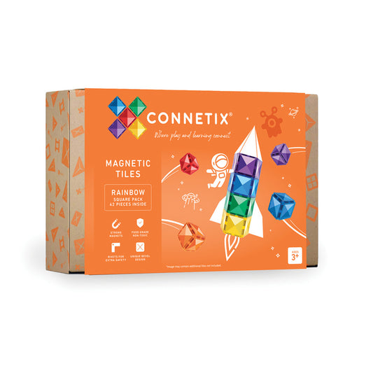 CONNETIX® Rainbow Square Pack 42-teilig