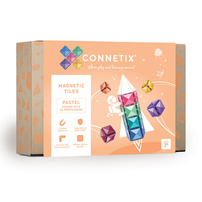 CONNETIX® Pastel Square Pack 40-teilig