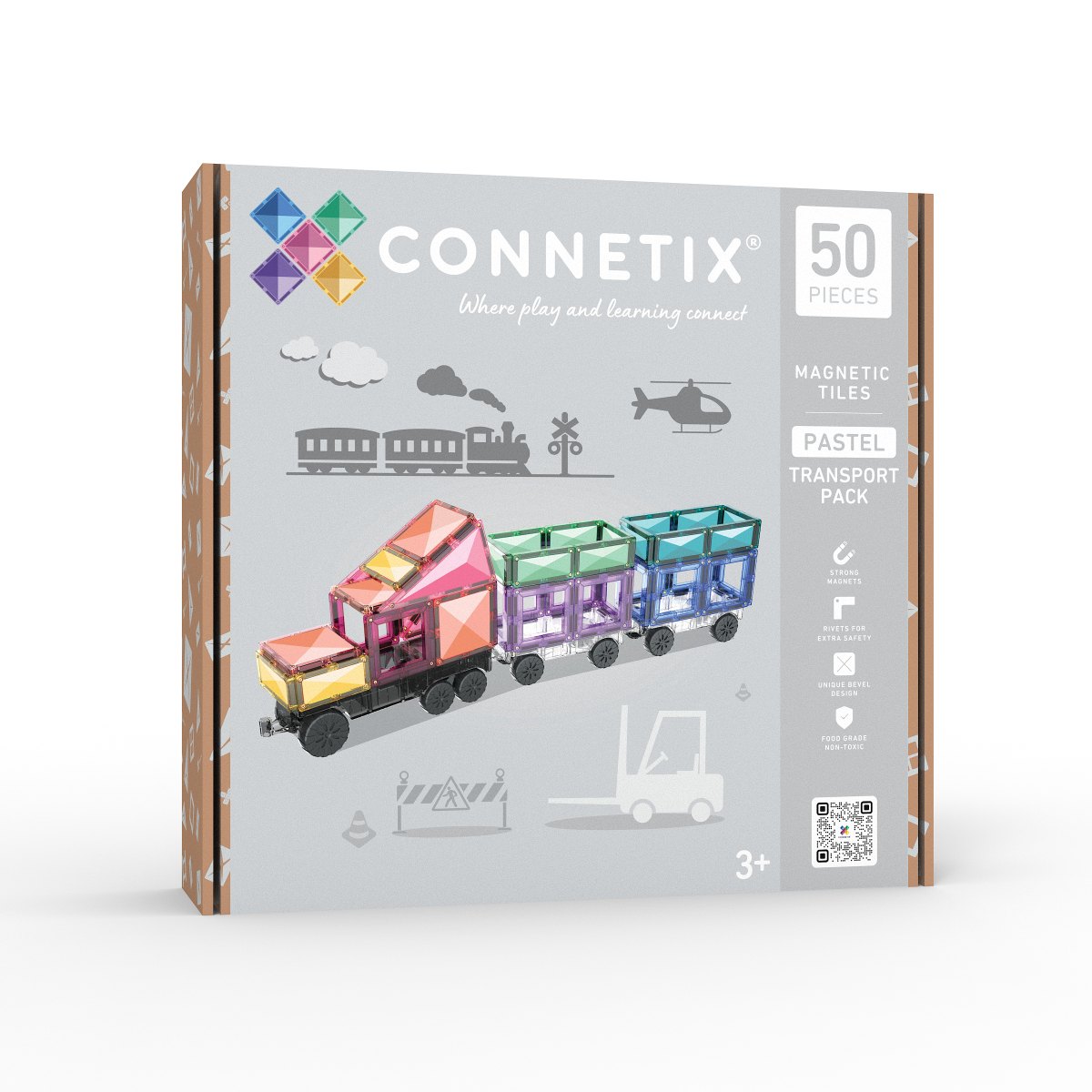 CONNETIX® Pastel Transport Pack 50-teilig