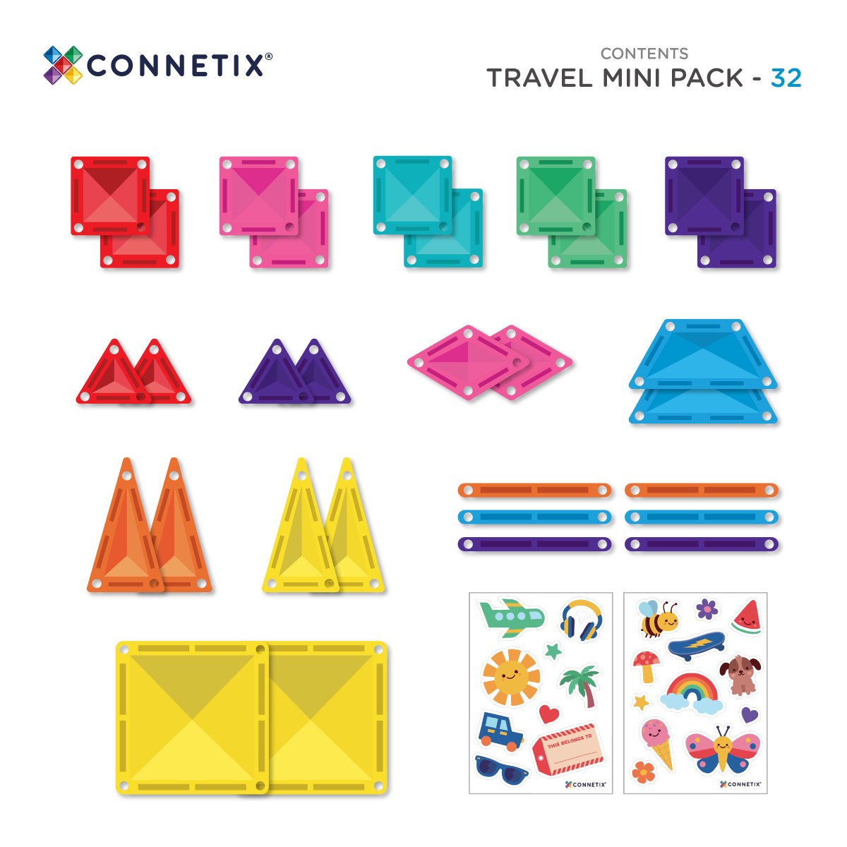 CONNETIX® Magnetbausteine Travel Mini Pack 32 Teile