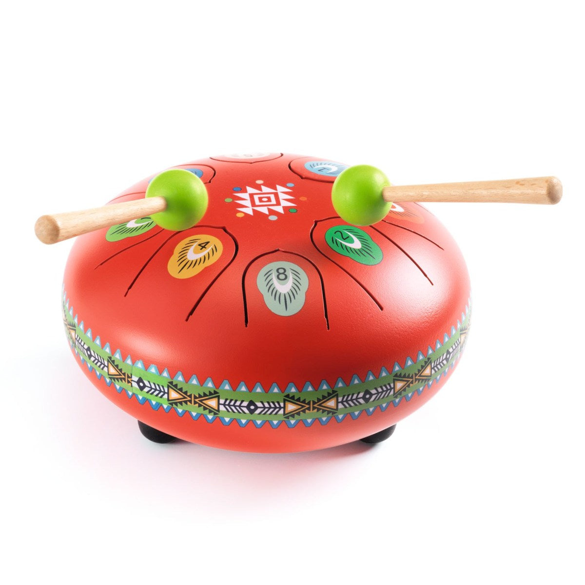 Animambo Zungentrommel rot von Djeco (Ø 16 cm)