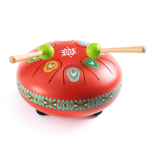 Animambo Zungentrommel rot von Djeco (Ø 16 cm)